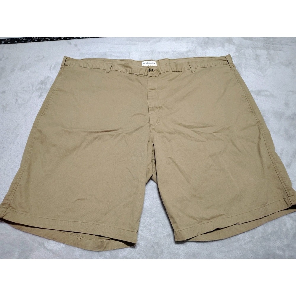 Saddlebred Shorts Men 50/10 Brown Chino Flat Beach Outdoor Summer Stretch